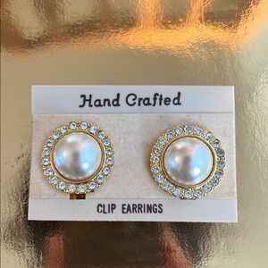 Hand Crafted Gold and Silver Clip Earrings